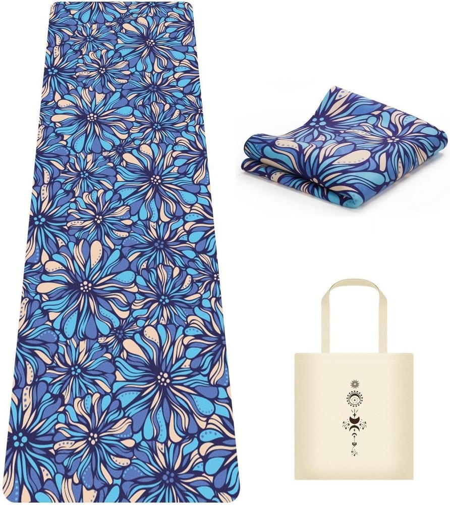 Foldable Suede Yoga Mat - Tear-Resistant Non-Slip Durable Fitness Mat for Travel