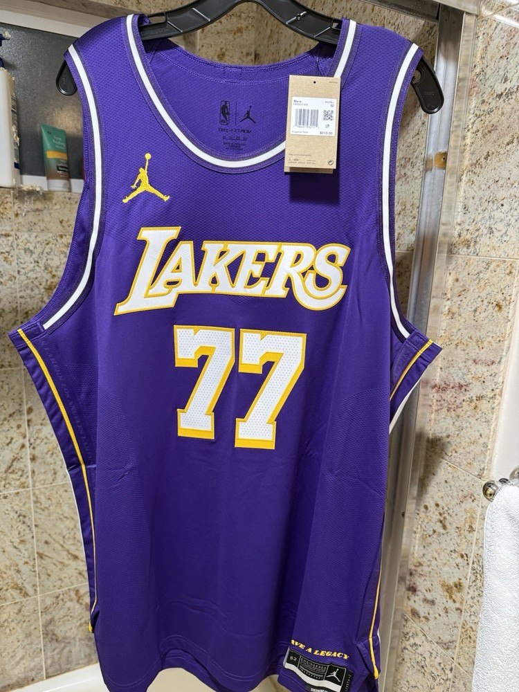 NWT 52 Los Angeles Lakers Luka Doncic Authentic Statement Edition Jersey 2026