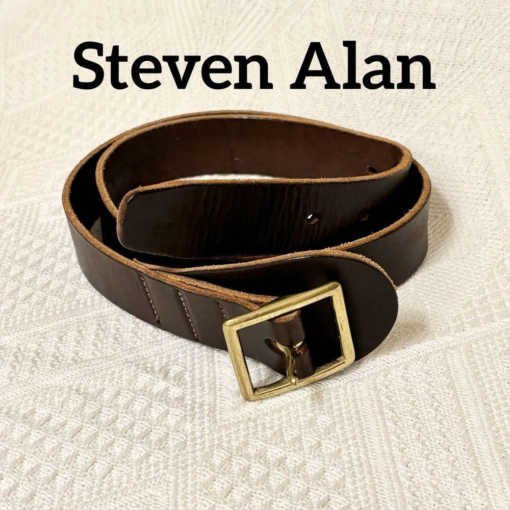 Steven Alan Size S Leather Belt 98cm Worn Condition Still Stylish