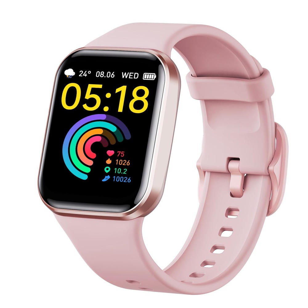 2025 Waterproof Smartwatch for Women & Men - Bluetooth Compatible with iPhone & Samsung