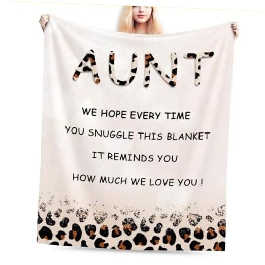 Mothers Day Blanket Aunt Gifts, Aunt Gifts from 60x80inch Aunt Blanket Gifts-image