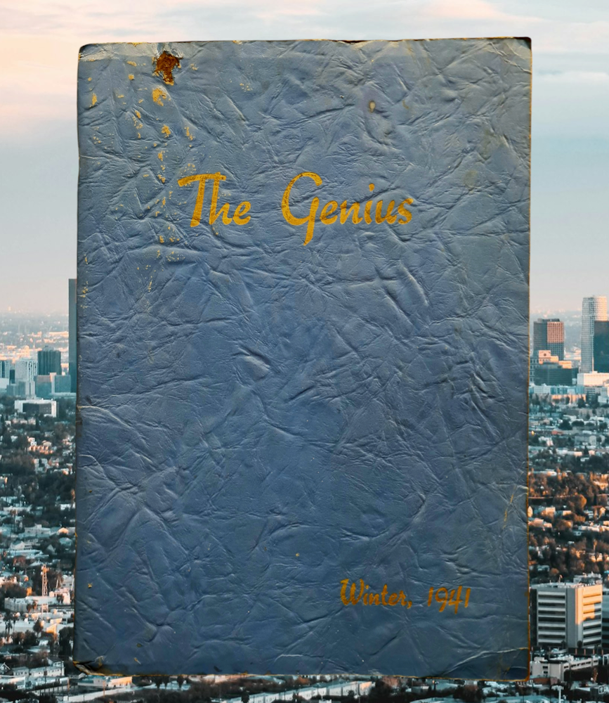 1941 Yearbook Los Angeles Unified Luther Burbank Junior High California VTG WWII