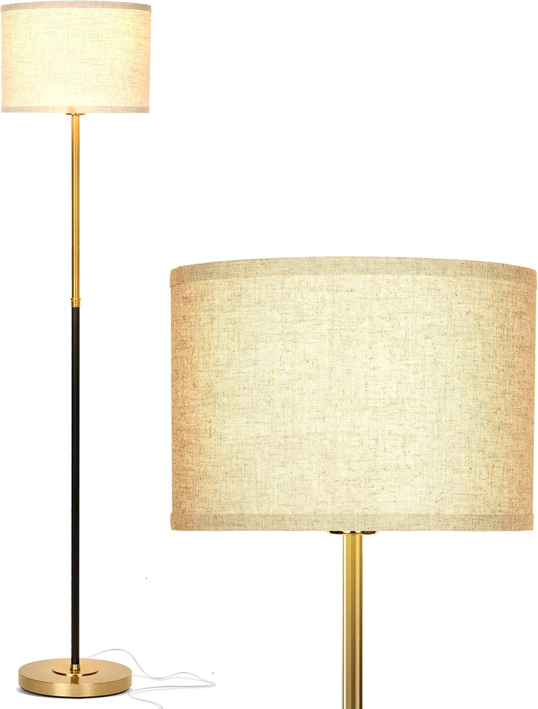 Emery LED Floor Lamp, Mid-Century Standing Lamp for Bedroom Reading, Modern Lamp