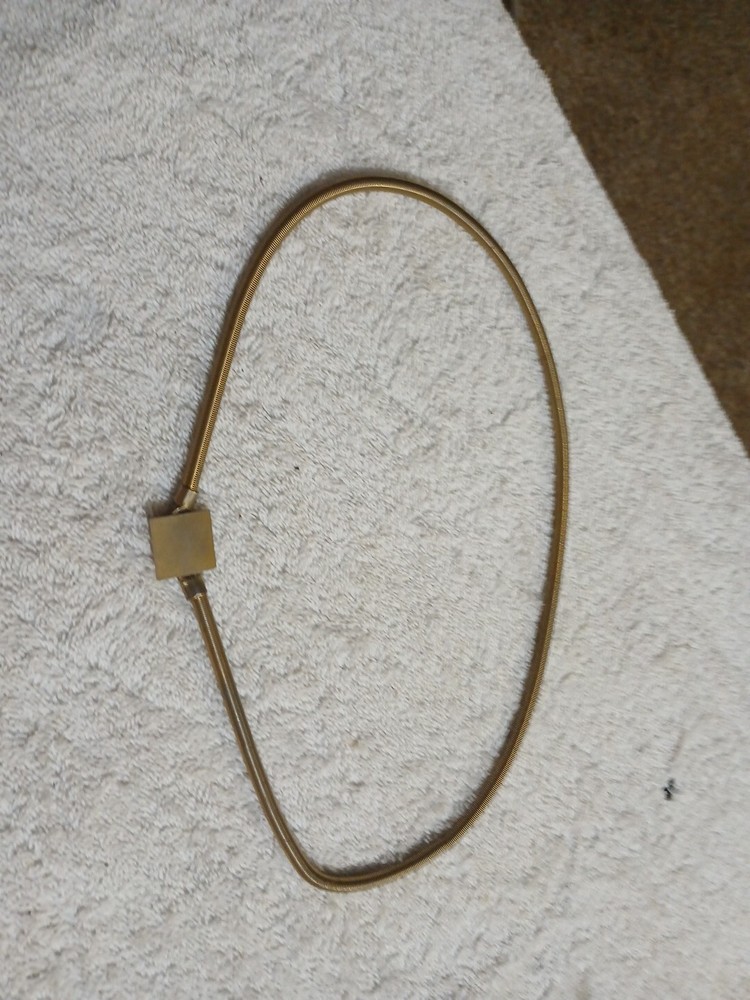 ACCESSOCRAFT NYC Vintage Gold Tone Metal Stretch Belt Excellent Condition