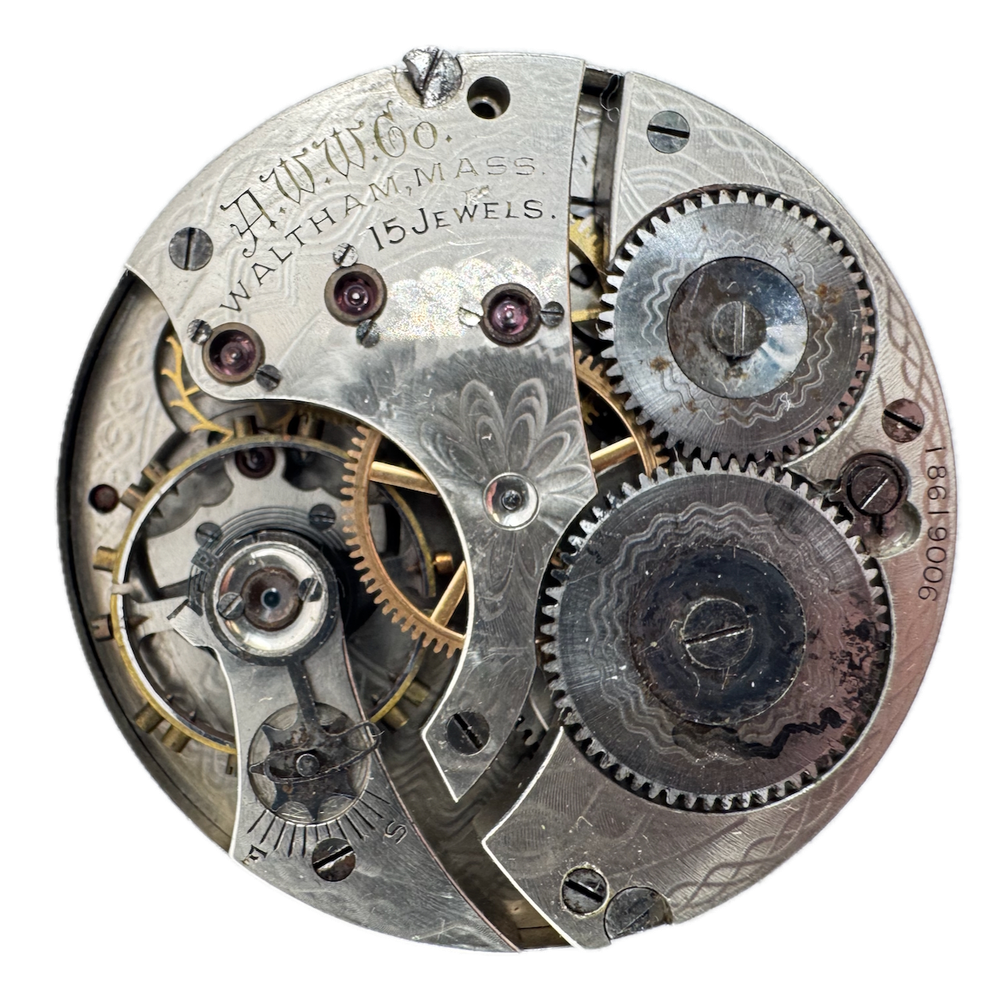Antique 16s 1912 Waltham 15 Jewel Hunter Pocket Watch Movement 620 USA