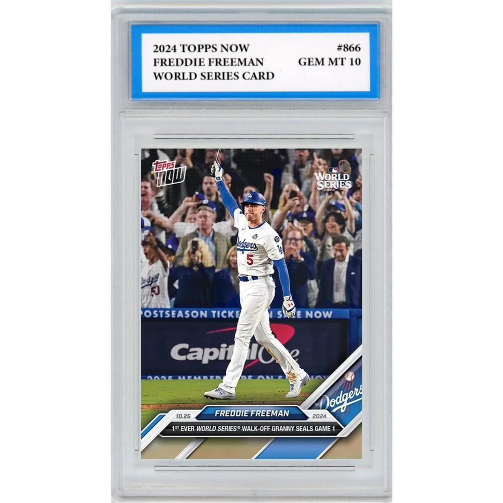 PRESALE 2024 Topps Now Freddie Freeman World Series Grand Slam TCC Graded Gem 10-image