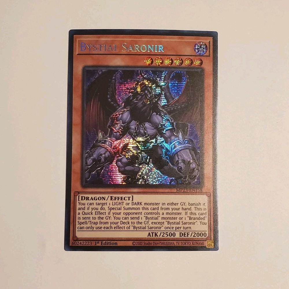 Bystial Saronir MP23-EN158 Secret Rare 25th Anniversary Yugioh Card  