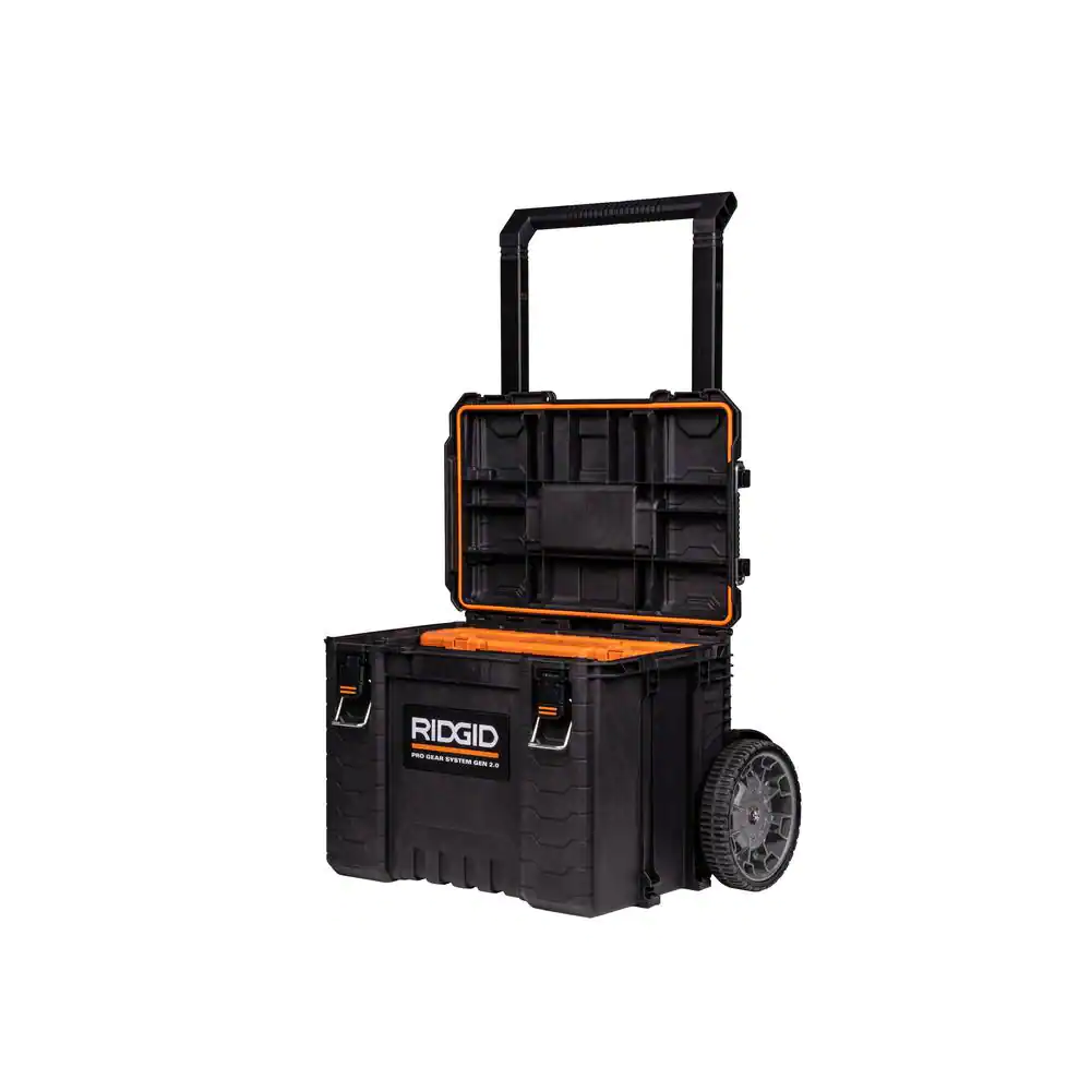 Pro Gear System Gen 2.0 Stackable 25 in All Terrain Rolling Tool Box with 9 In.