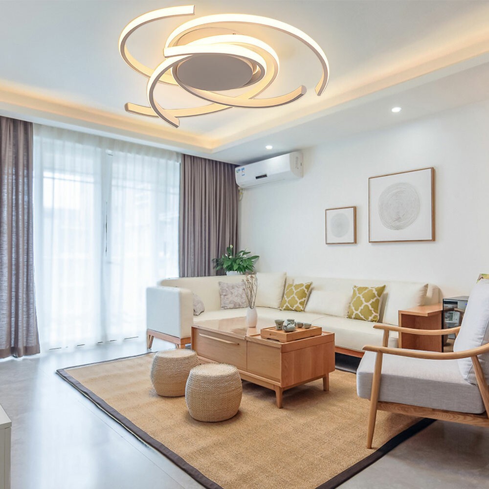 Modern LED Ceiling Light Dimmable Lamp Bedroom Office Indoor Light Fixture US