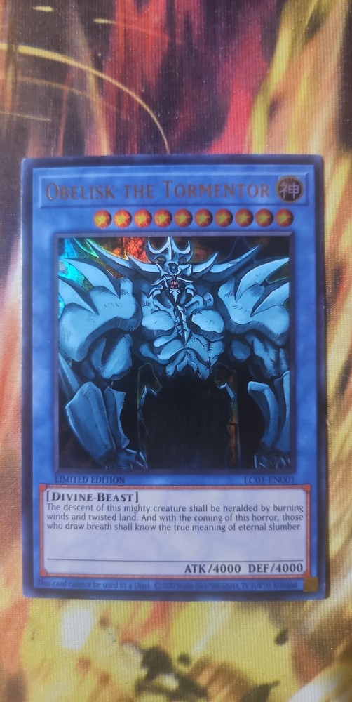 Obelisk The Tormentor LC01-EN001 Limited Edition 25th Anniversary Yugioh Card