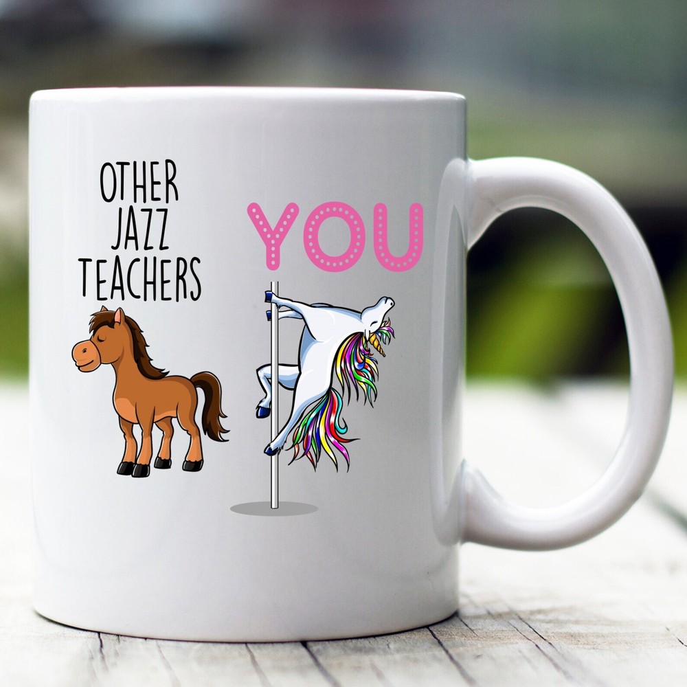 Jazz Teacher Gift Jazz Teacher Mug Jazz Teacher Funny Unicorn Mug Jazz Teacher C