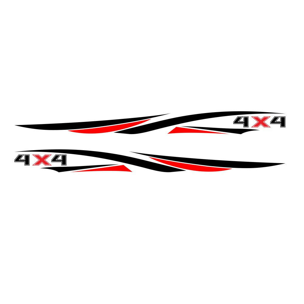 Fit For Dodge Ram 1500 Stripe Decals Stickers Vinyl Body Side Trim Accessories