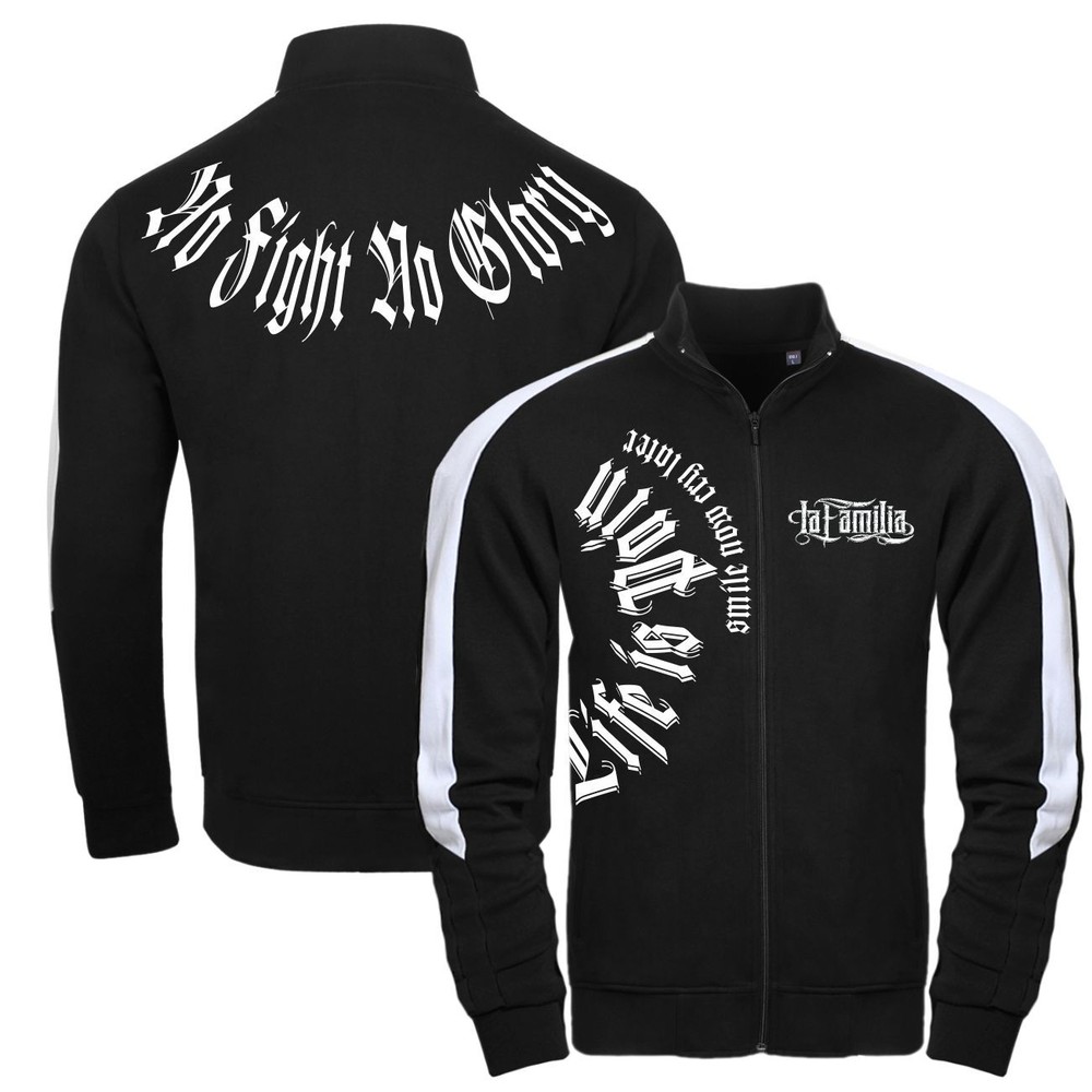 Men's men's training jacket brand life is pain smile now cry later tattoo ftw