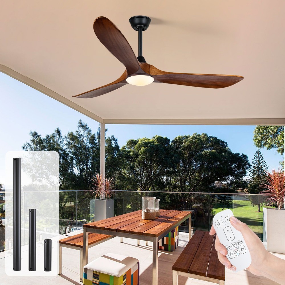 Ceiling Fan with Light & Remote Quiet Reversible DC Fan Dimmable Clearance Sale-image