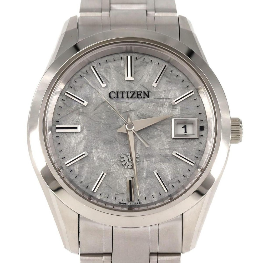 The CITIZEN Eco-Drive Washi Dial AQ4100-57B Titanium [±5s Year / Full Set]