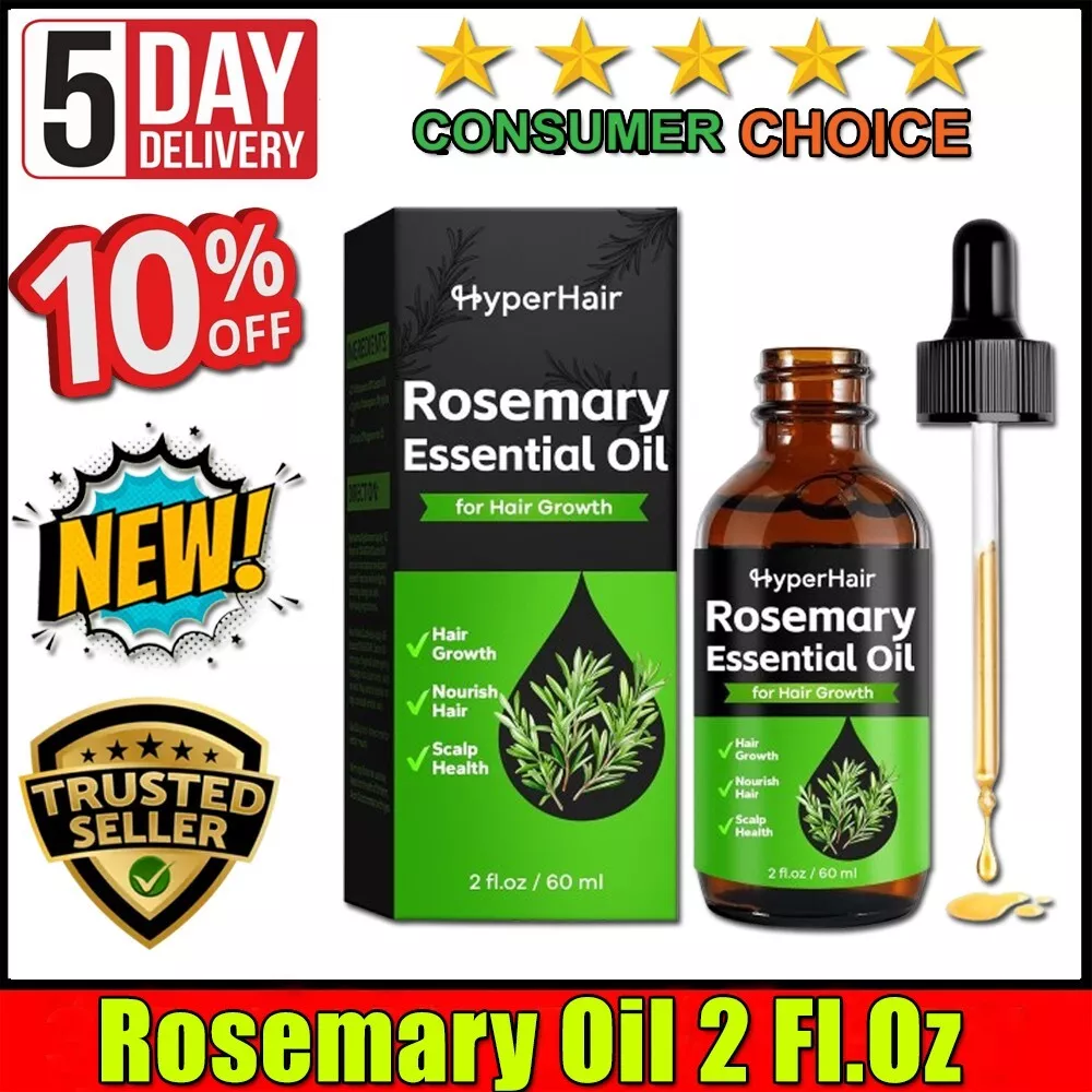 Natural Scalp Rosemary Mint Hair Oil for Growth & Nourishment