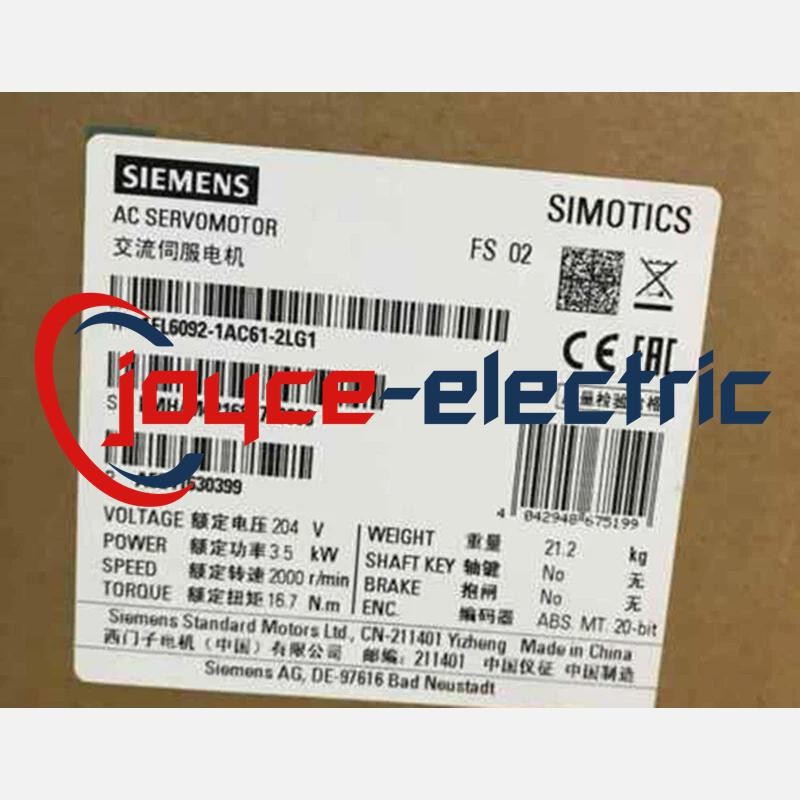 Siemens 1FL6092-1AC61-2LG1 1FL6092-1AC61-2LG1 New In Box UPS Expedited Shipping