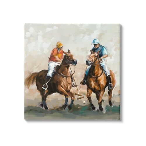 Equestrian Sport Horses Canvas Wall Art by Ziwei Li