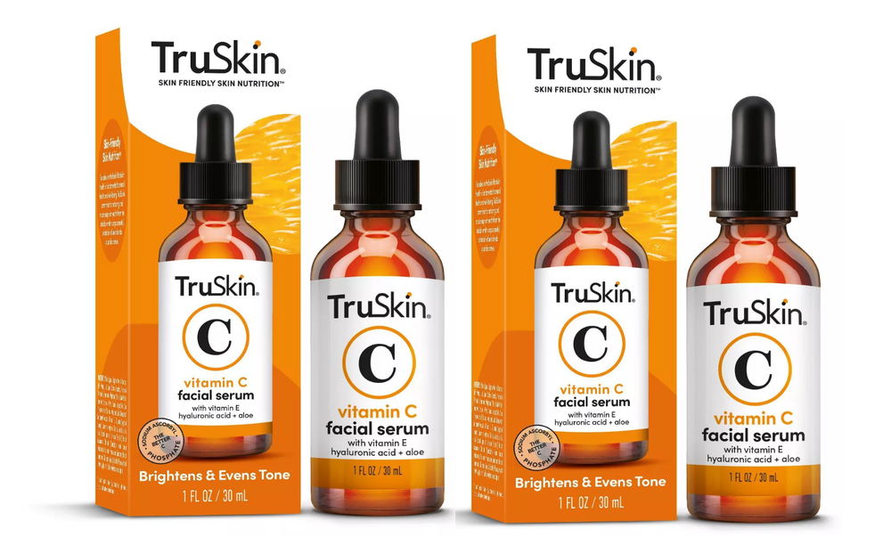 TruSkin, Glow, Vitamin C, Facial Serum, 1 fl oz, Pack of 2