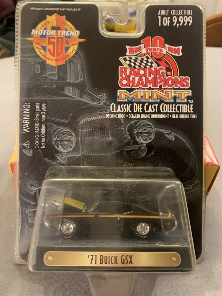 Racing Champions Mint Classic Die Cast 1:64 '71 Buick GSX Black
