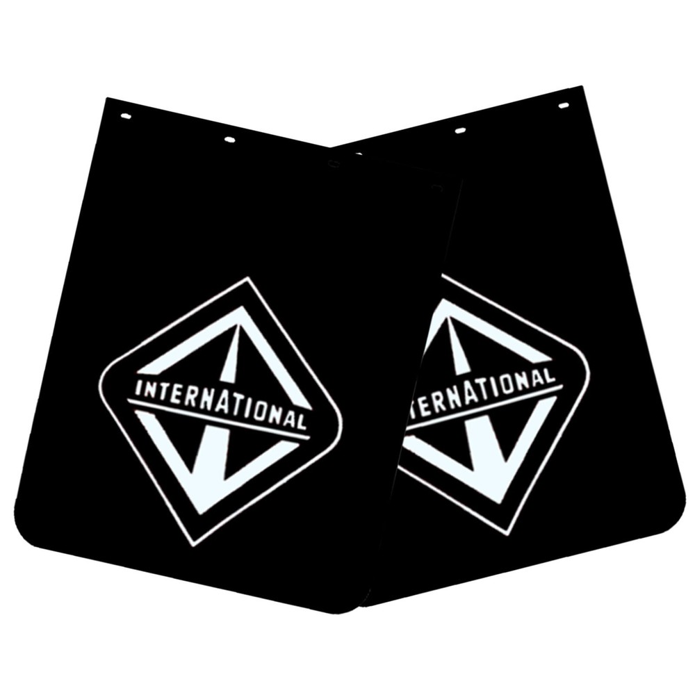 Heavy-Duty 24x30 Black Semi Truck Mud Flaps 2PCS 1/5 Thick