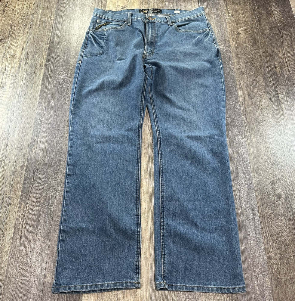 ARIAT Rebar M4 Relaxed Fit DuraStretch Boot Cut Work Jeans for Men 36x32