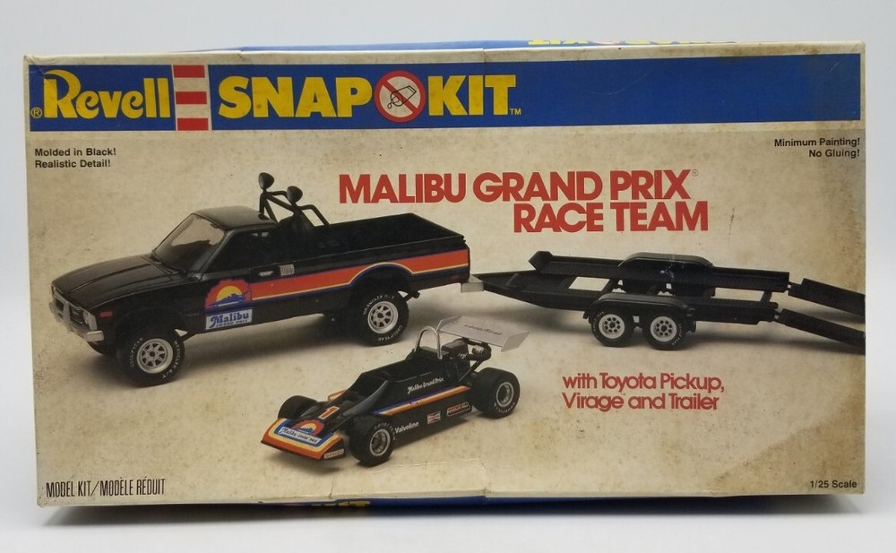 Revell Snap Kit MALIBU GRAND PRIX RACE TEAM Toyota Virage #6452 Partial Built