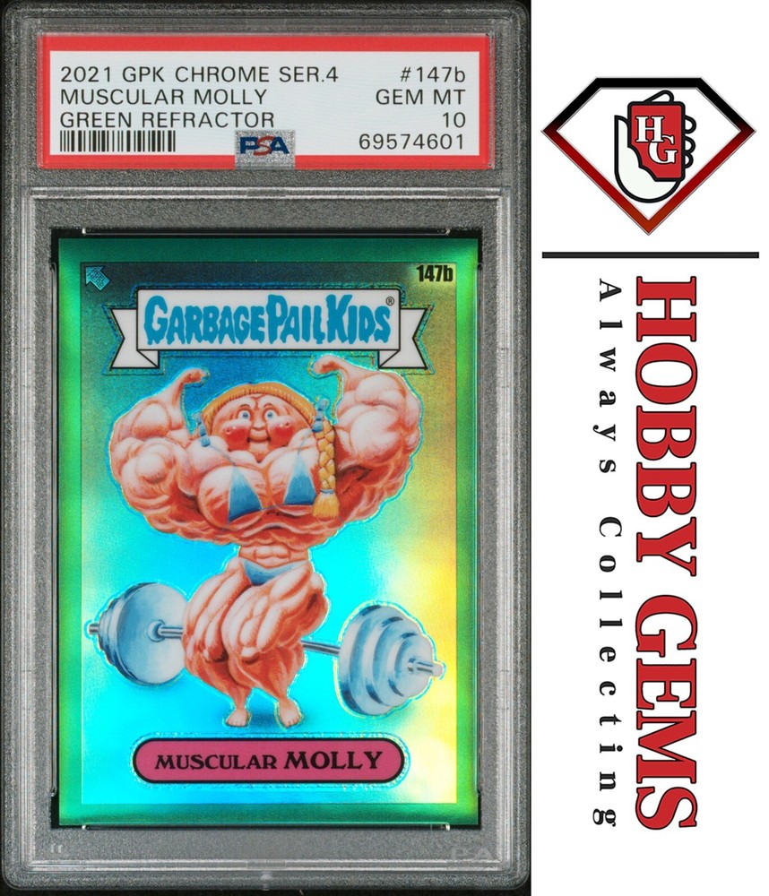 MUSCULAR MOLLY PSA 10 2021 Topps Chrome Green Refractor 249/299 147b GPK