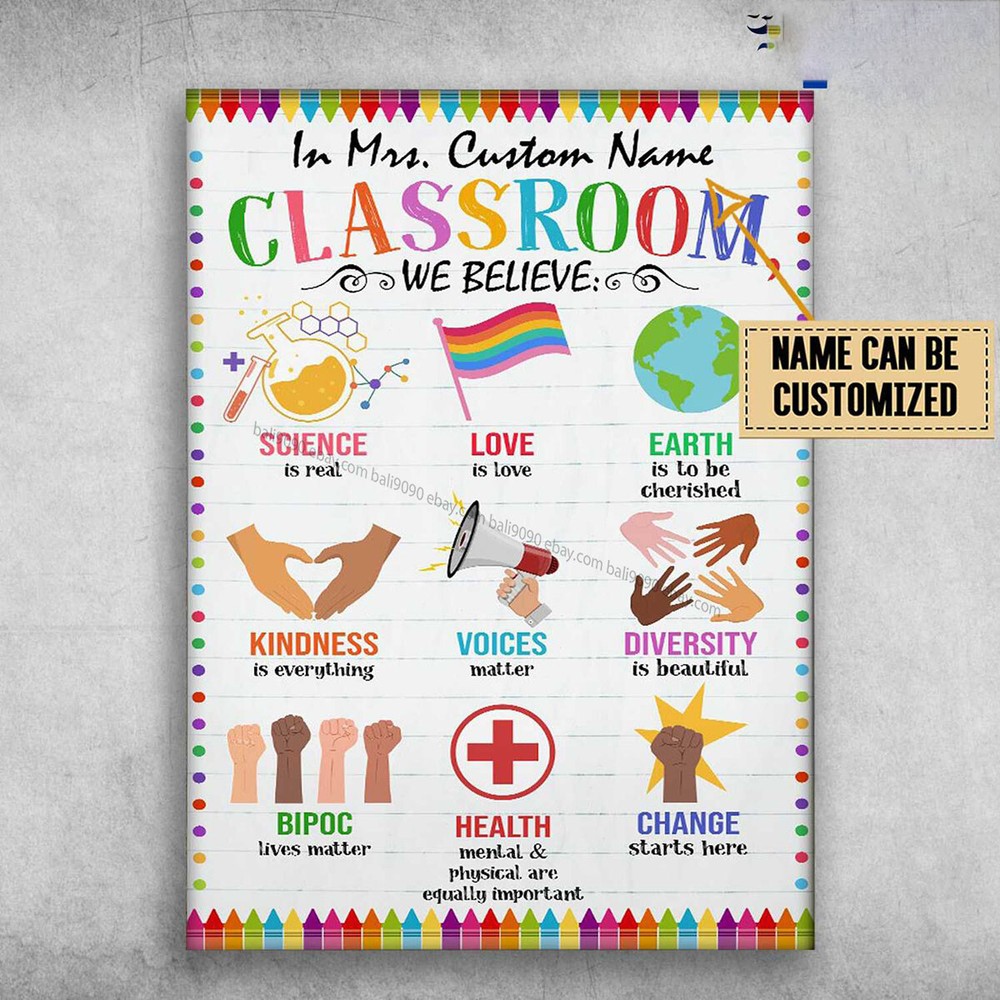 Back To School, In Classroom, We Believe, Science Is Real, Love Is Love, Eart...-image