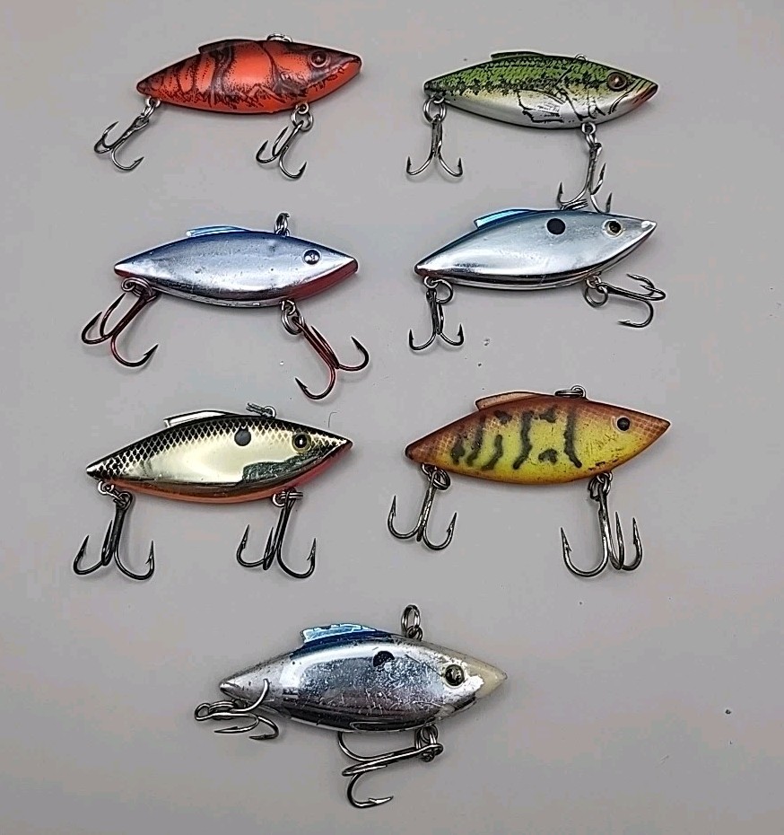 (6) Bill Lewis Rat-L-Trap 1/4 oz Lipless Crankbait Fishing Lure Lot of 6