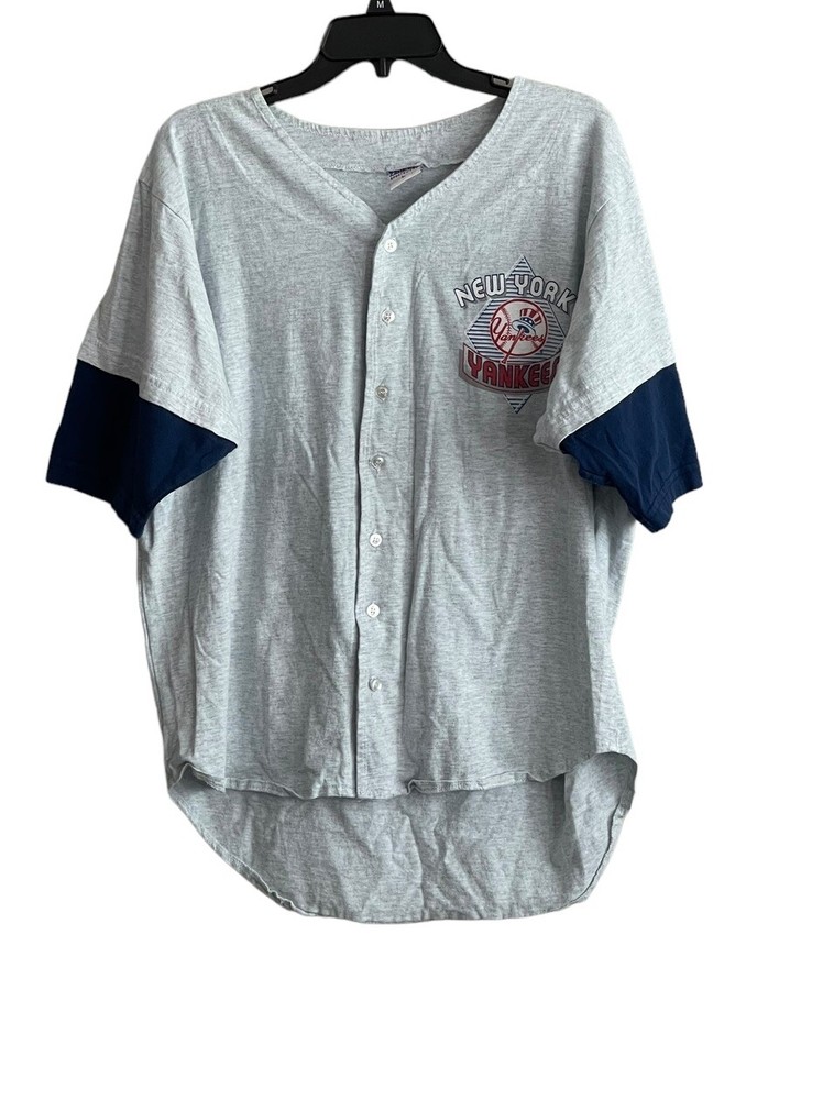 Vintage 90's True Fan New York Yankees MLB  T-Shirt Men's Large USA Jersey