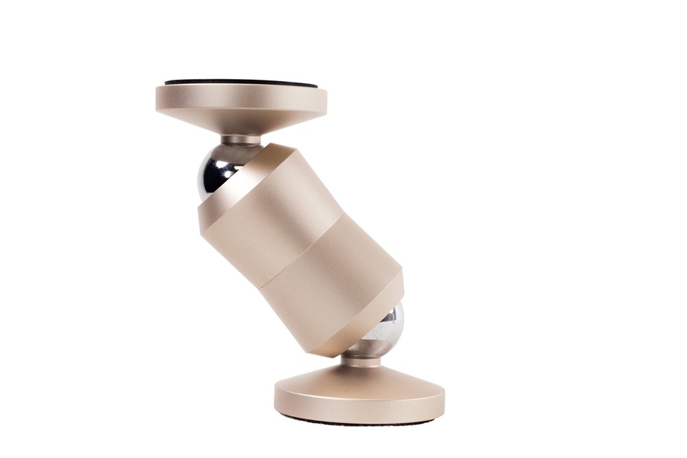 The Original Dual Magnetic Movable Phone Holder and Tablet Mount (Gold)