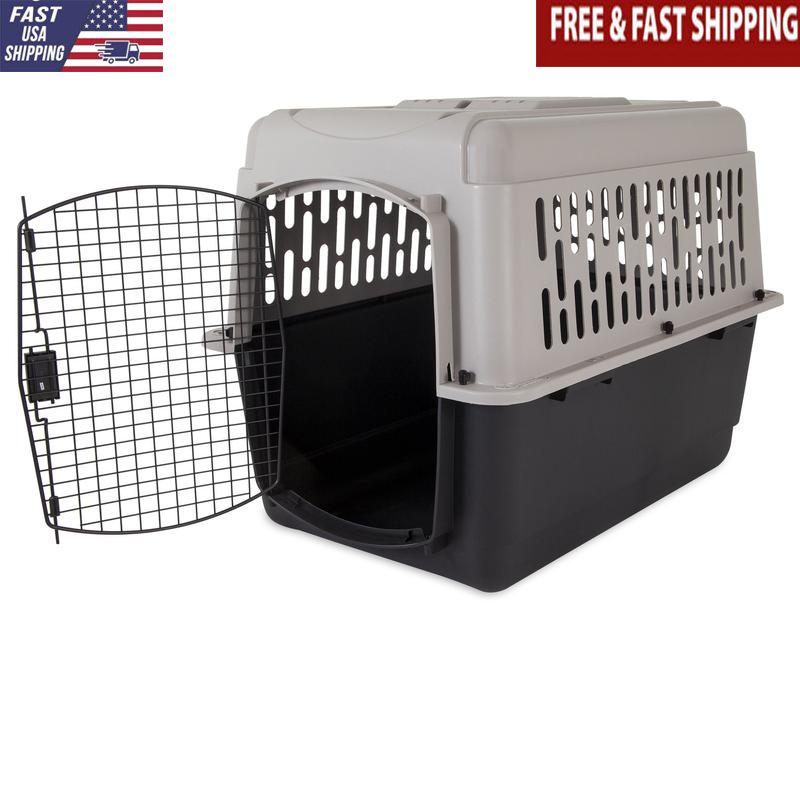Medium Dog Crate Plastic Travel Carrier Pets 50-70lbs Airline Approved New