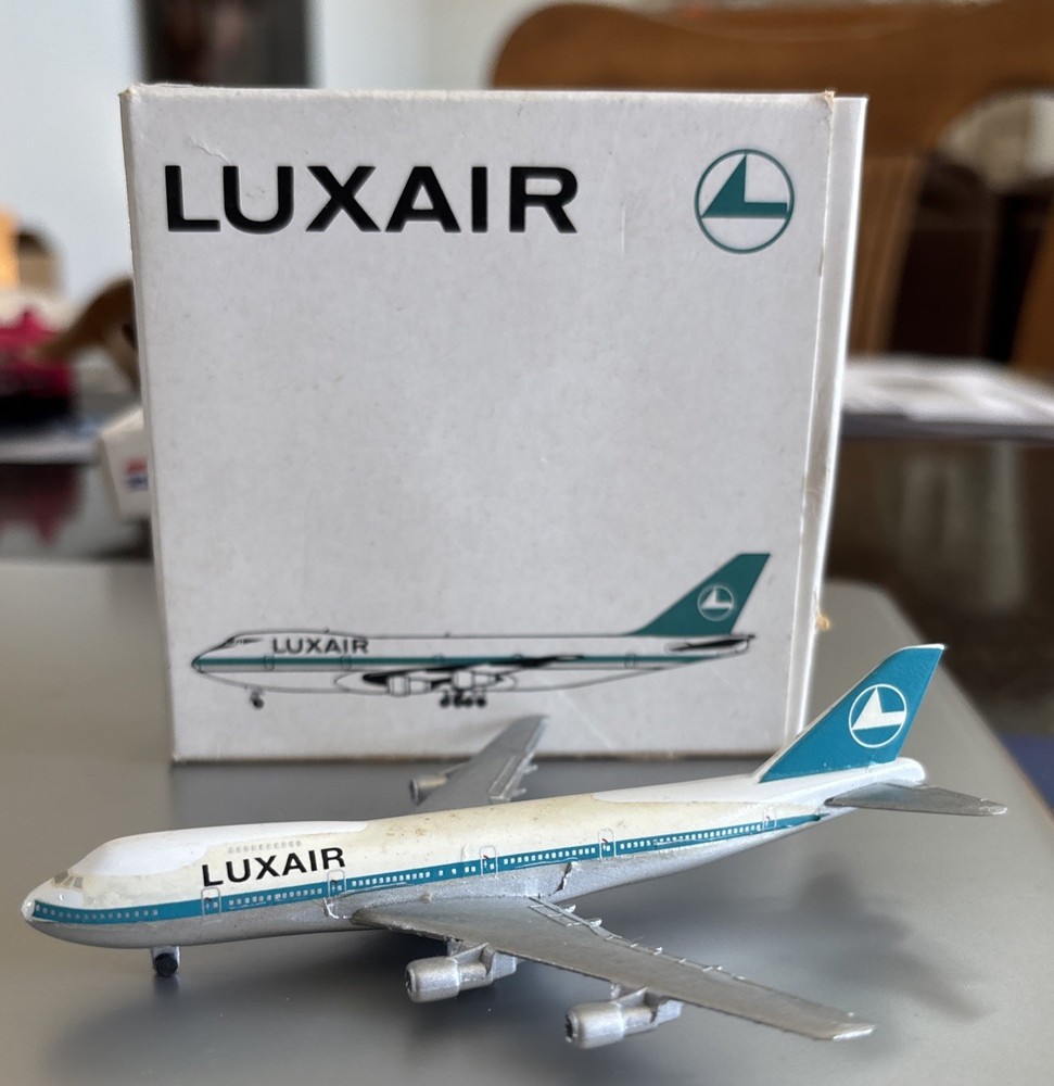 Vintage Schabak 1:600 LUXAIR Airbus A300 B Diecast Model Plane