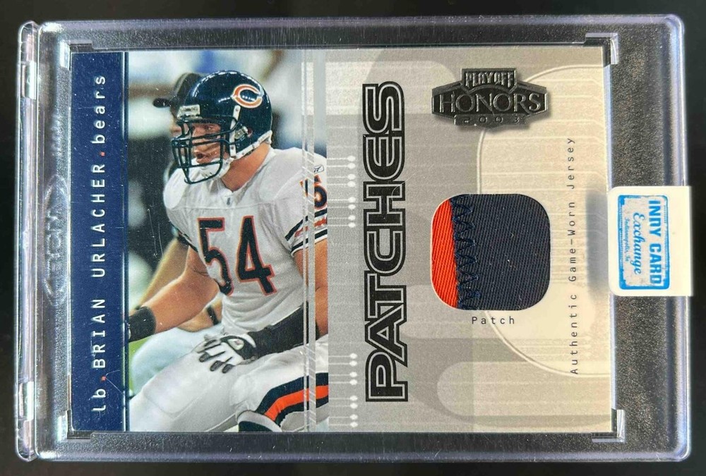 2003 Playoff Honors Brian Urlacher Patches #58/75 Bears