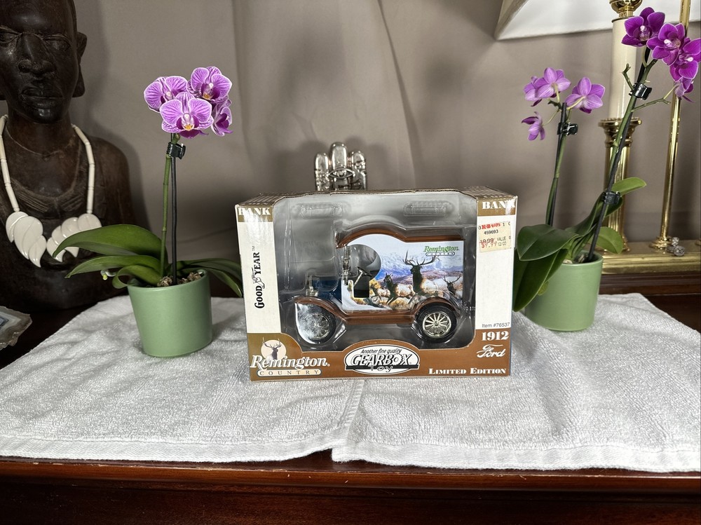 NIB Remington Good Year Ford Model T Car Truck Coin Bank RARE KB Toys Brand NEW-image