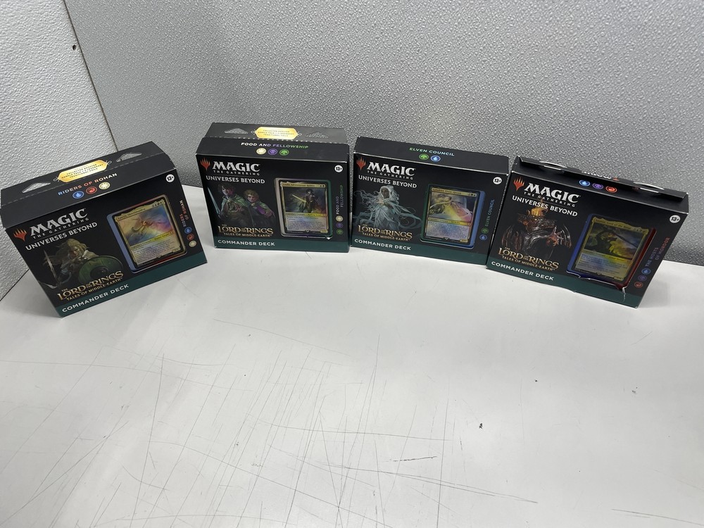 MTG Lord of the Rings Tales of Middle-Earth Commander Precon Set 4/4 Sealed New