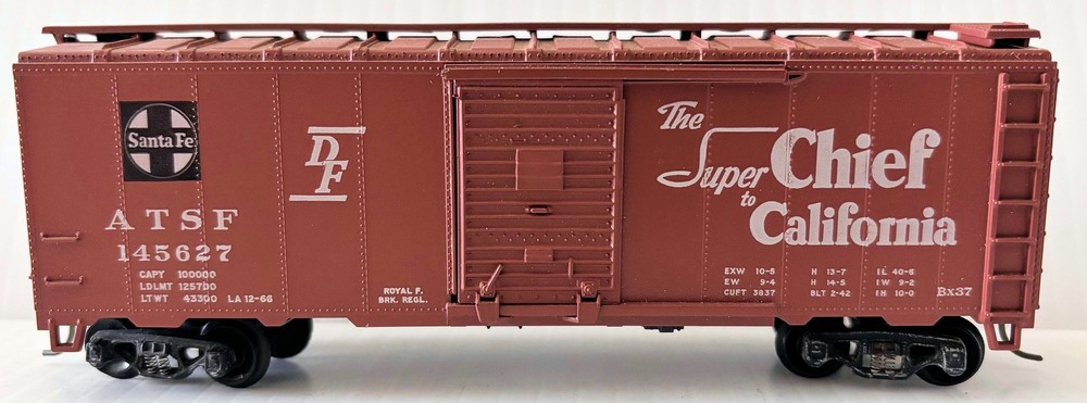 ATHEARN HO #5017 SANTA FE SUPER CHIEF 40-FT BOX CAR ATSF 145627 RTR KD *NO BOX*