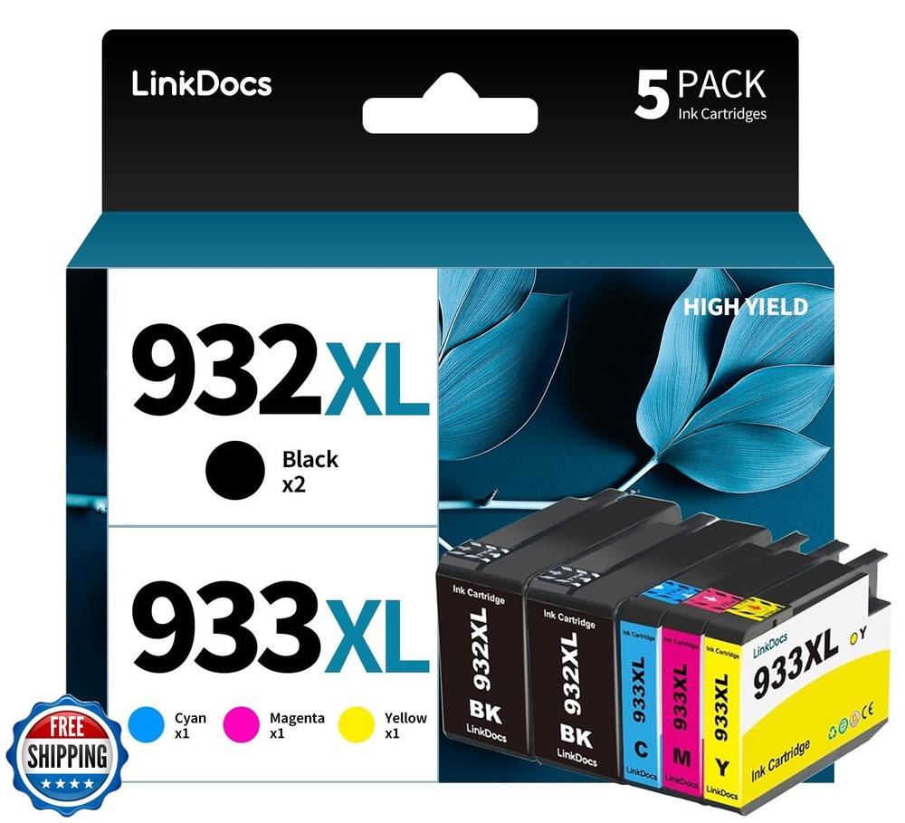 HP 932XL 933XL Compatible Ink Cartridge Replacement for LinkDocs 932XL 933XL