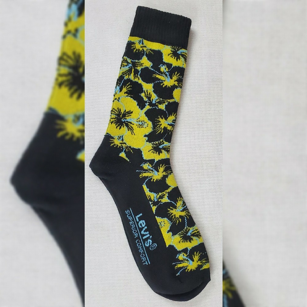 LEVI'S AUTHENTIC CASUAL SOCKS MEN'S 1PAIR REGULAR CUT SIZE 8-12 SUPERIOR COMFORT