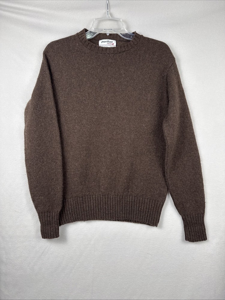 Vintage Puritan Thermax Wool Blend Brown Sweater Outerwear 70s Retro Capsule