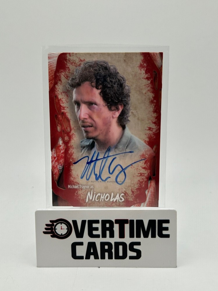 2016 Topps The Walking Dead Survival Box Michael Traynor Nicholas as Auto