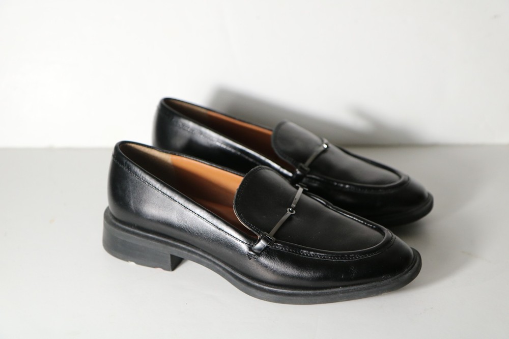 Sarto Franco Sarto Eda Bit Loafer Womens 7 Black Leather Slip On Preppy