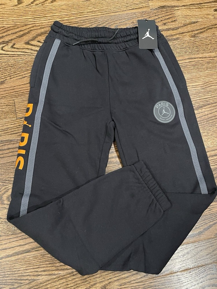Michael Air Jordan Nike Jumpman Boys L Black Jogger Pants Paris Saint-Germain