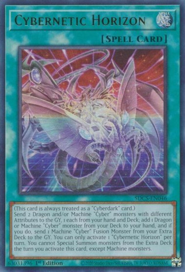 Cybernetic Horizon SDCS-EN046 Ultra Rare 1st Edition NM Yugioh Structure Deck Card