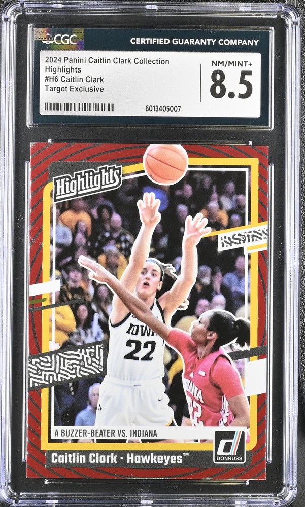 2024 Panini Caitlin Clark Collection #H6 Target Exclusive Highlights  CGC 8.5