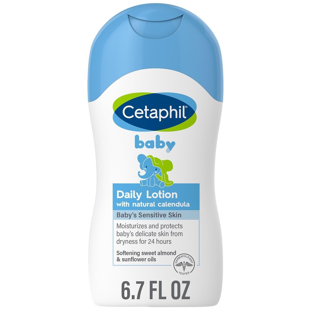 Cetaphil Baby Daily Lotion with Organic Calendula 6.7 Fl Oz