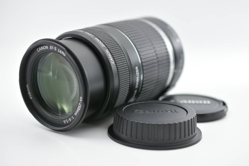 Canon EF-S 55-250mm F4-5.6 IS Telephoto Zoom Lens Pre-Owned