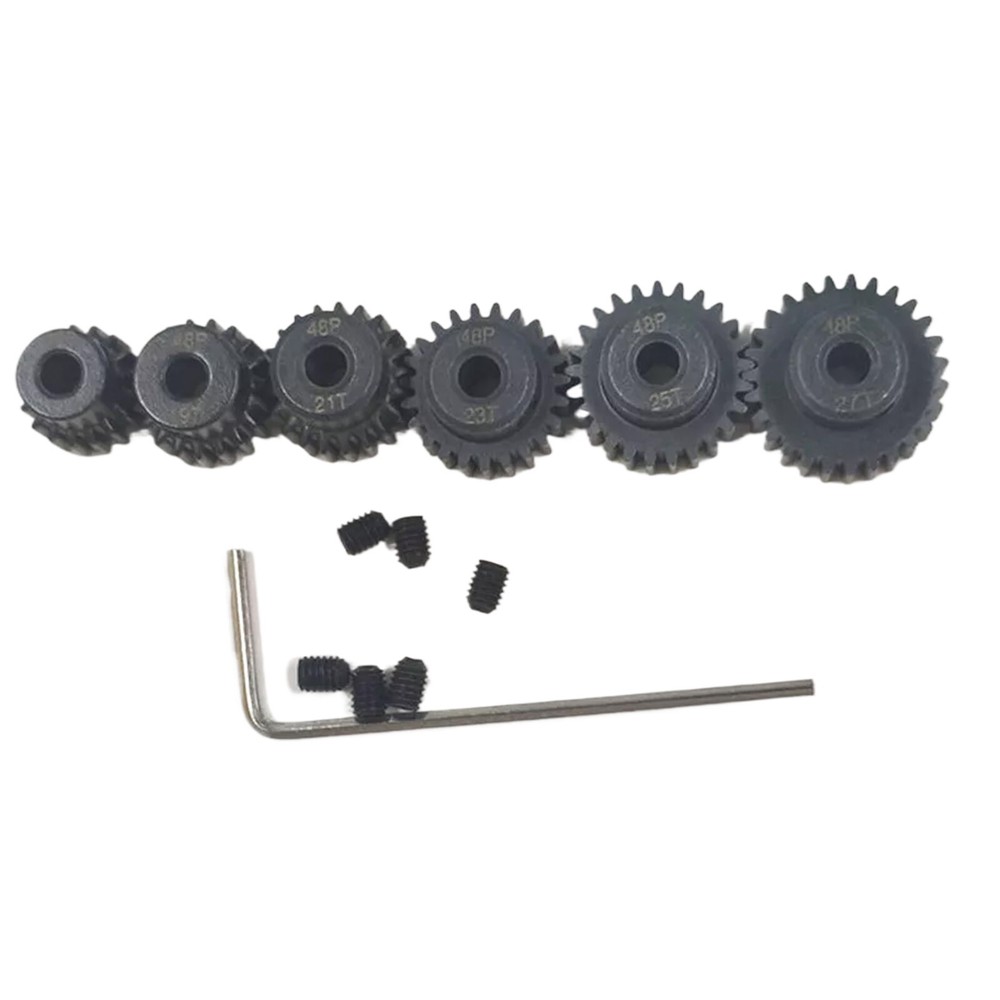 RC 48P Pinion Gear Set 17T 19T 21T 23T 25T 27 For Traxxas 1/10 Slash Rustler 2cr