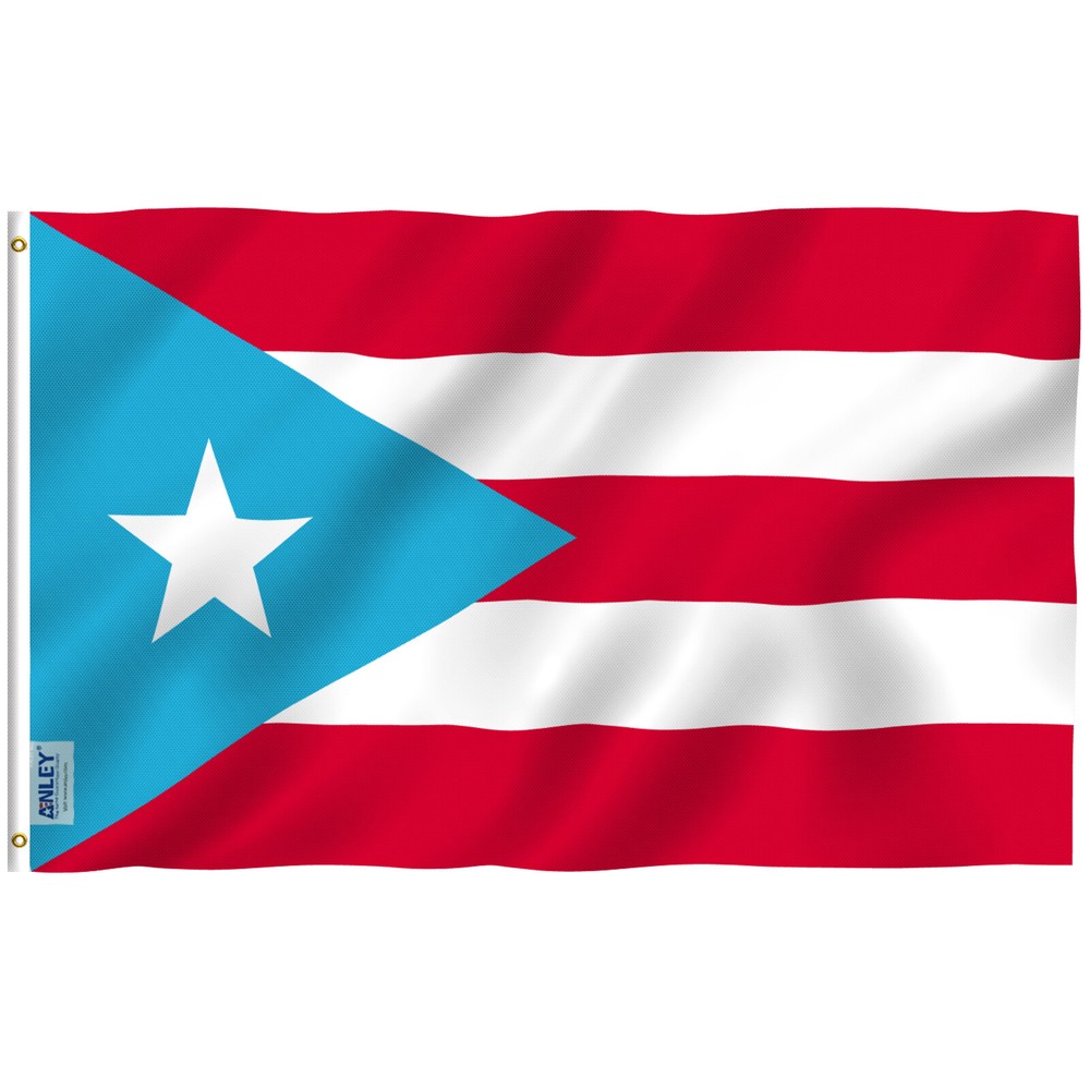 Anley Fly Breeze 3x5 Ft Light Blue Puerto Rico Flag Puerto Rican PR Flags
